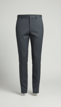 Slim Cotton Blend Trousers