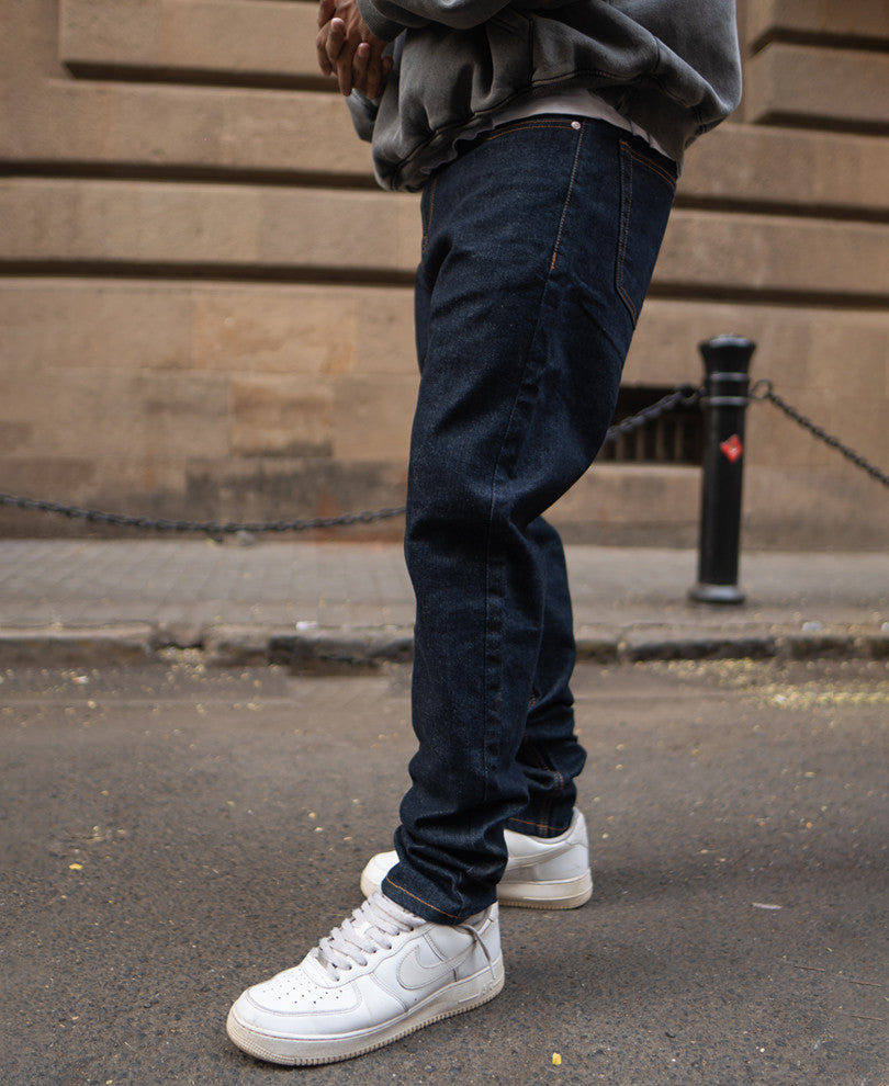 Raw Indigo Regular Fit Denim Jeans